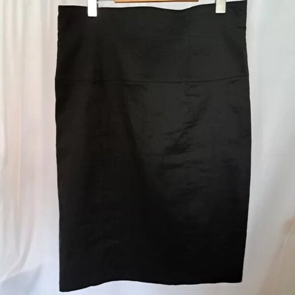 SARAH PACINI LINEN skirt Sz 3 or LARGE or 32 waist MADE IN ITALY formal * NWT* - Picture 4 of 10